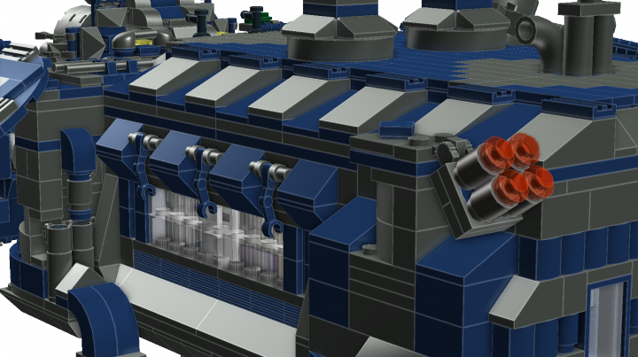 LEGO MOC - In a galaxy far, far away... - General's warship 'Eagle-owl'