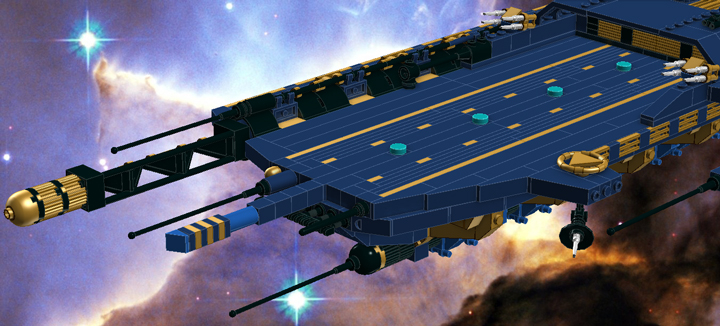 LEGO MOC - In a galaxy far, far away... - Heavy carrier 'M'an-Sertal'