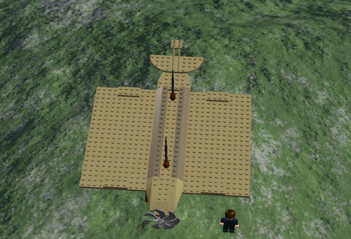 LEGO MOC - Because we can! - First Russian Plane: вид сверху