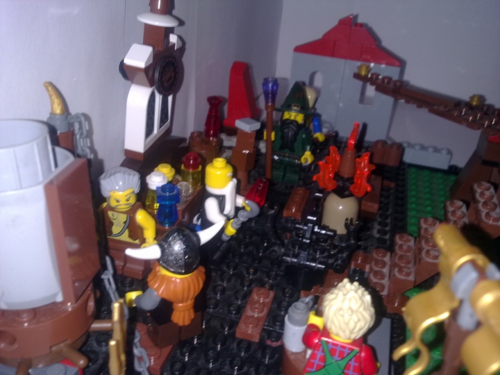 LEGO MOC - Mini-contest 'Zeppelin Battle' - Gnome Zeppelin: В лаборатории днем и ночью все трудятся, проделывают опыты с паром, смешивают разные зелья