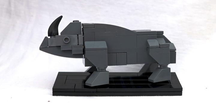 LEGO MOC - 16x16: Animals - Rhinoceros