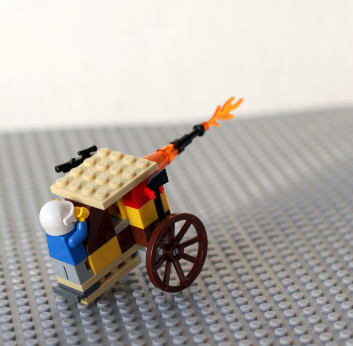 LEGO MOC - LDD-contest '20th-century military equipment‎' - Небольшая армия 20-го века.: Зенитка - мощное оружие против самолётов.<br />
