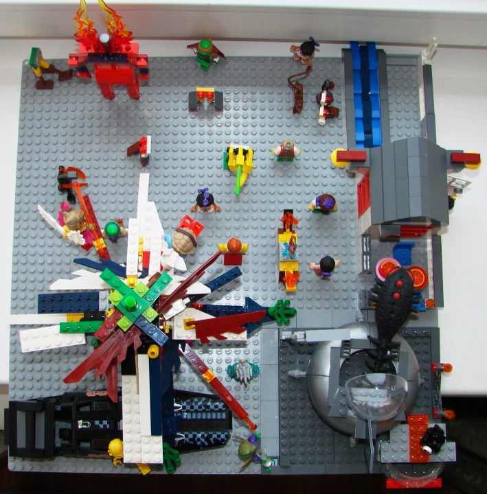 LEGO MOC - New Year's Brick 3015 - Вечеринка с инопланетянами: А это вид сверху.
