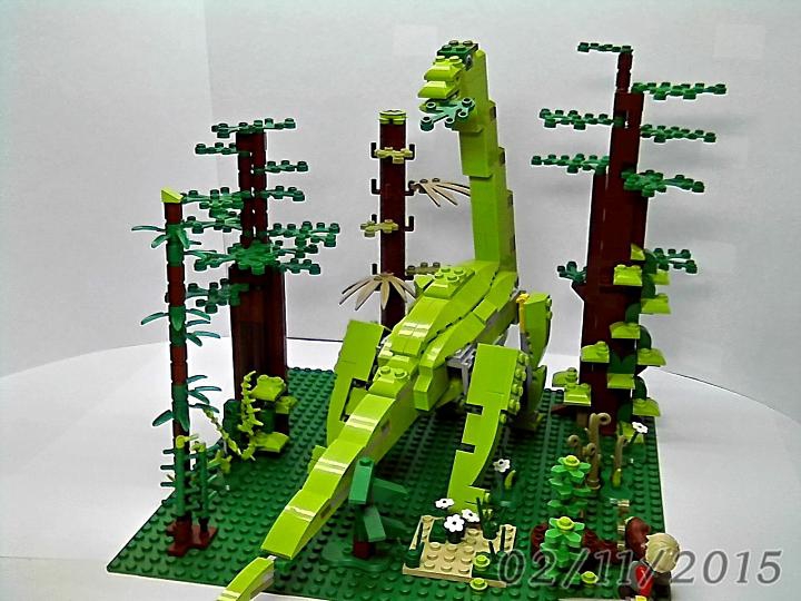 LEGO MOC - Jurassic World - Трагическая былина о зауроподе