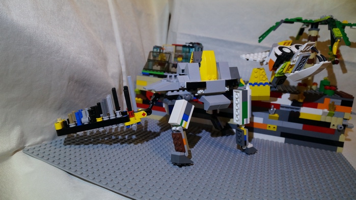 LEGO MOC - Jurassic World - Путешественники во времени: С виду злой, но как оказалось травоядный