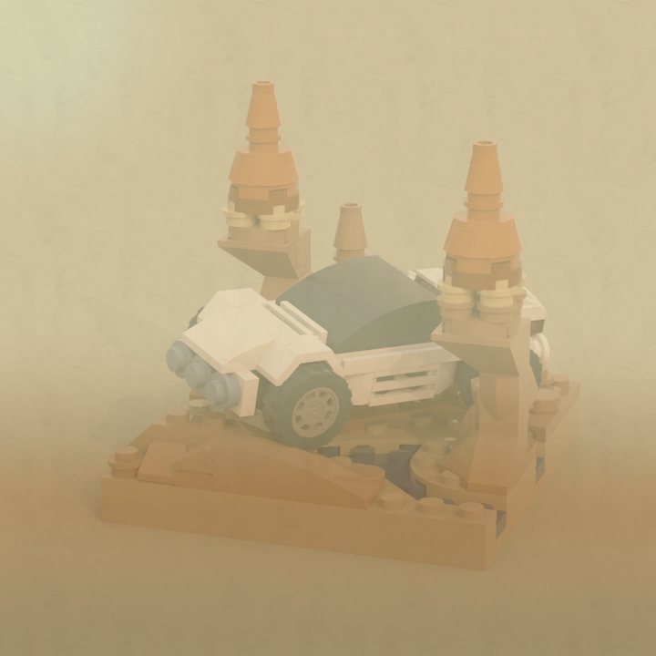 LEGO MOC - Battle of the Masters 'In cube' - Пересечение ручья в каньоне