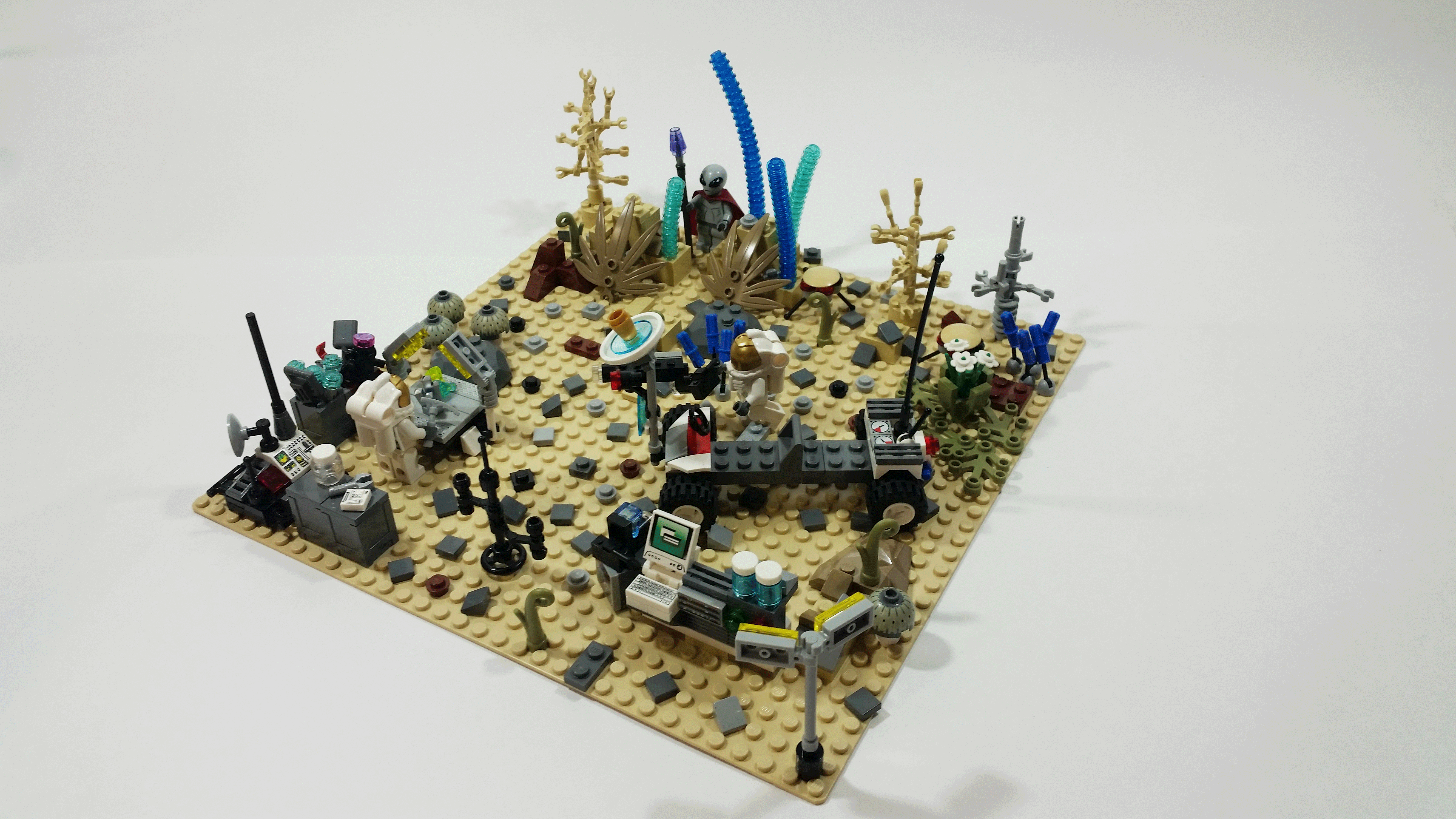 LEGO MOC - Инопланетная жизнь - Контакт состоится!: Общий вид работы