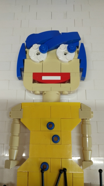 LEGO MOC - New Year's Brick 2016 - Головоломка: Радость в костюме Снегурочки: бонус - радость в обычном наряде