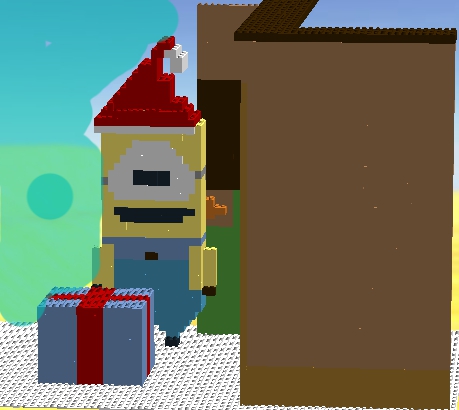 LEGO MOC - New Year's Brick 2016 - Миньйон Новогодний: готовый миньйон.