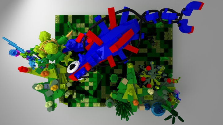 LEGO MOC - Fantastic Beasts And Who Dreams Of Them - Куфр и Охакат.: Вид сверху.<br />
<br />
<br />
<br />
<br />
