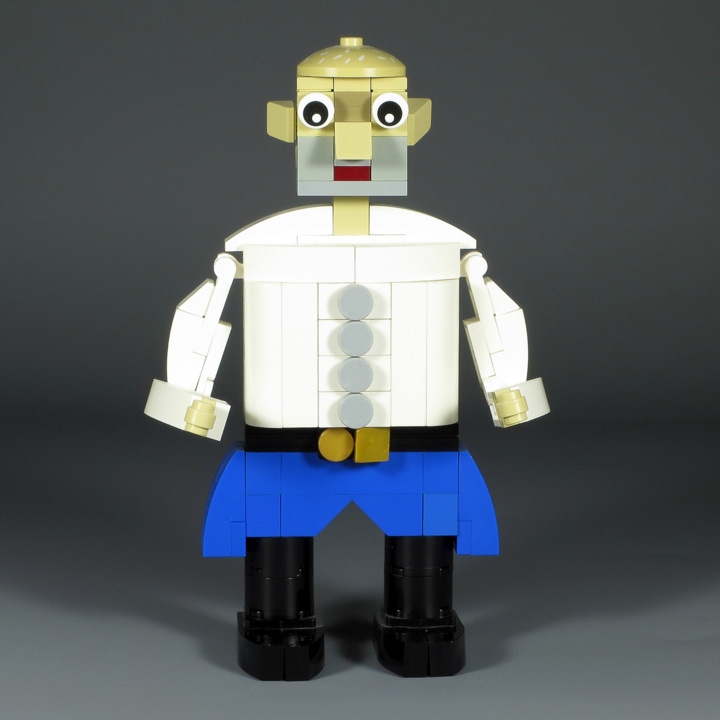 LEGO MOC - 16x16: Chibi - Babushka, Dedushka & Kolobok: </i>Dedushka was old but brave!<br><i><br />
(Дед был стар, да храбр!)