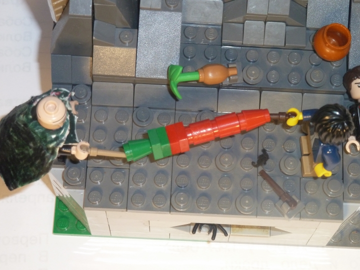 LEGO MOC - 16x16: Duel - Поединок Гарри Поттера и Волан-де-морта.: Само сражение и его герои.