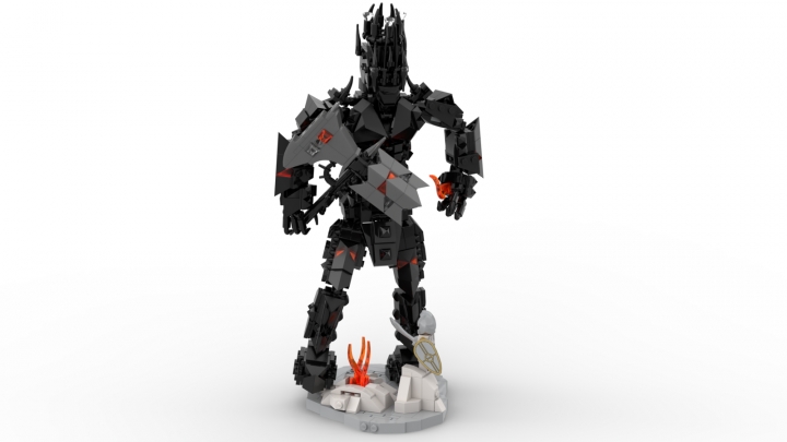 LEGO MOC - 16x16: Duel - Сильмариллион. Моргот против Финголфина.