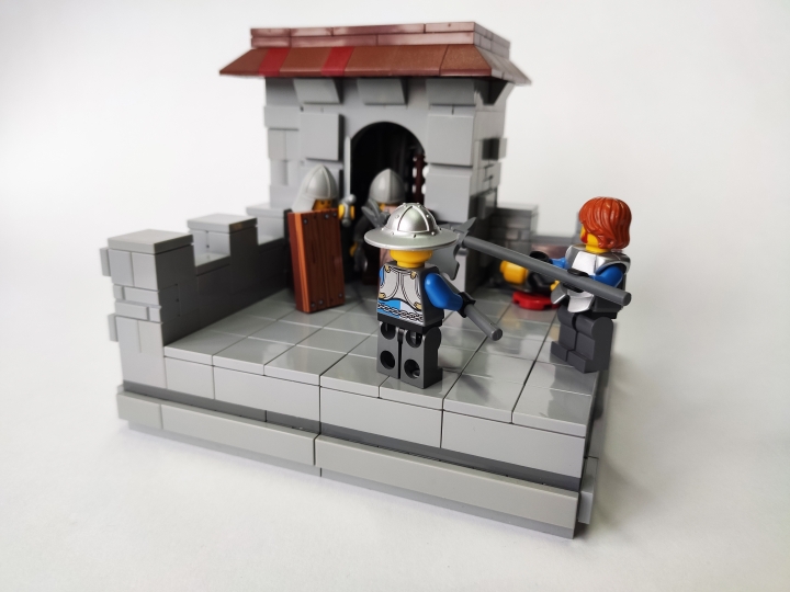 LEGO MOC - Младшая лига. Конкурс 'Средневековье'. - Последний рубеж.