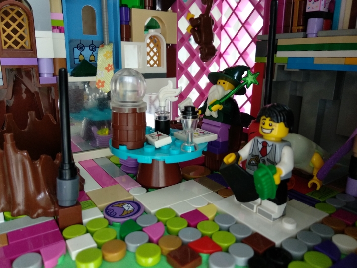 LEGO MOC - Младшая лига. Конкурс 'Средневековье'. - Замок с мельницей: Кабинет волшебника