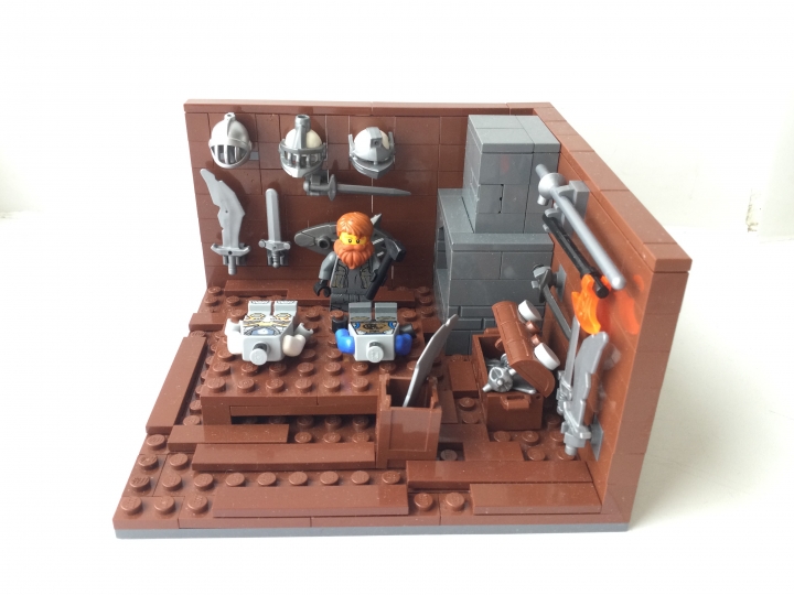 LEGO MOC - LEGO-конкурс 16x16: 'Все работы хороши' - Кузница Кузница Стэна
