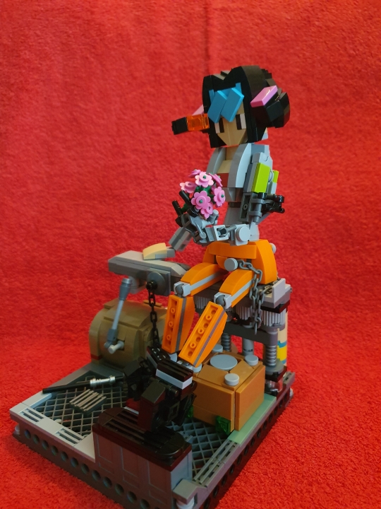 LEGO MOC - LEGO-contest 16x16: 'Cyberpunk' - CyberPunk Girl: Работа крупным планом.