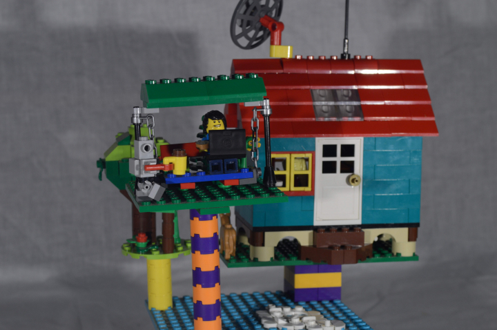 LEGO MOC - LEGO-конкурс 'Светлое будущее' - Парящая дача