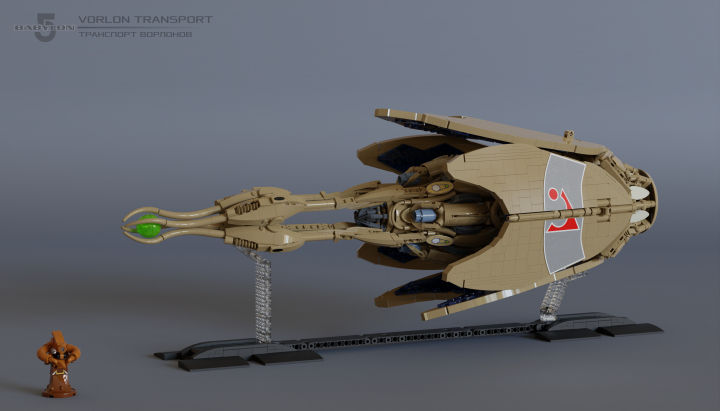LEGO MOC - LEGO-конкурс 'Путь к звездам' - 'Вавилон-5': Ворлоны против Теней : Судно росло и взрослело вместе со своим пилотом, адаптируясь под него и перенимая его знания.