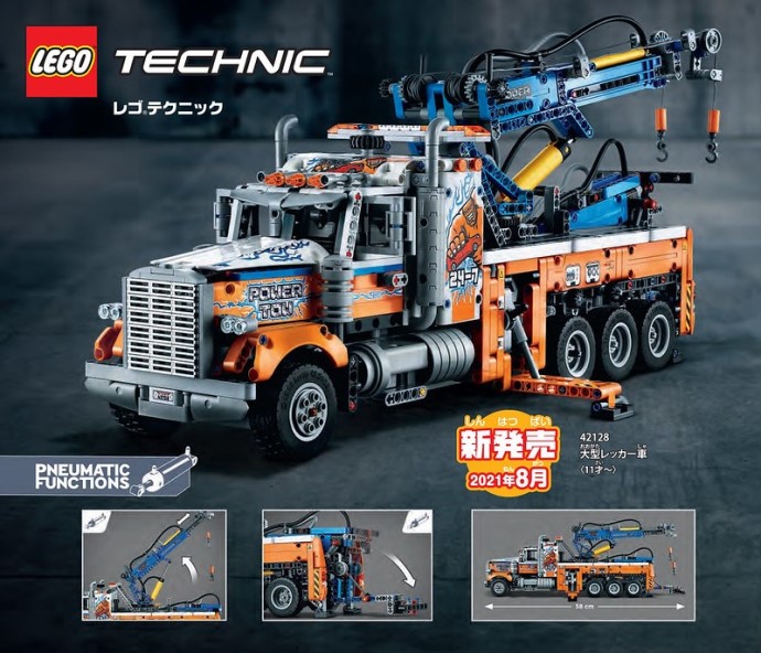 Bricker - Gioco di costruzioni di LEGO 42128 Heavy-Duty Tow Truck