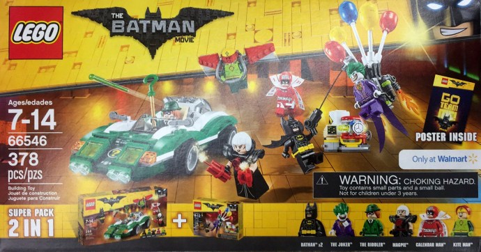 Bricker - Gioco di costruzioni di LEGO 66546 The LEGO Batman Movie Super  Pack 2-in-1