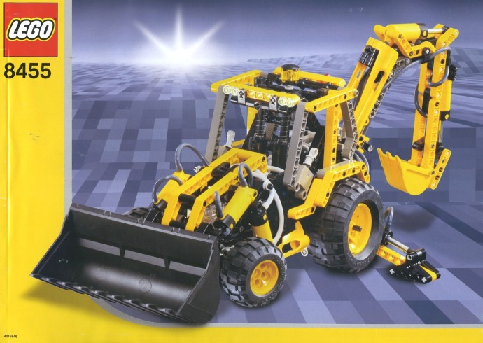 Bricker - Gioco di costruzioni di LEGO 8455 Backhoe Loader