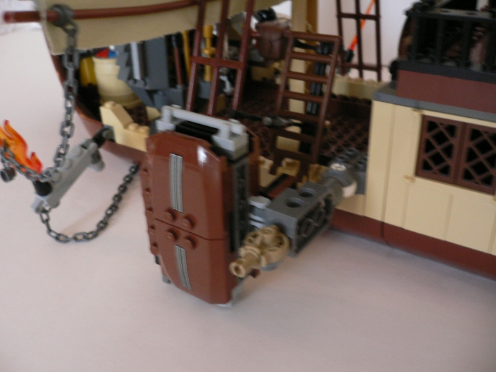 LEGO MOC - Steampunk Machine - Flying Steamship: Двигатель. Начнем с него, так как лимит фото ограничен.