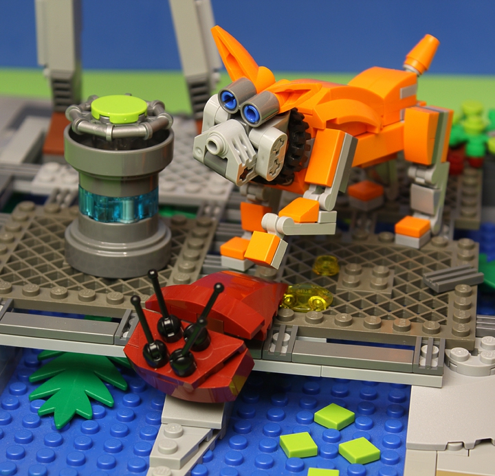 LEGO MOC - Инопланетная жизнь - Грязная работа: <p align=left></i> У Мики есть мечта. Она хочет накопить денег, купить подержанный звездолет и отправиться на окраину галактики. Туда, по слухам, еще не добрались глобальные корпорации со своими порядками. Однажды она поделилась своими мыслями с Бато и предложила лететь с ним. На что Бато ответил, что если на окраине галактики кормят не хуже, то он не против, но откладывать деньги он не собирается, так как того, что ему платят едва хватает чтобы не протянуть лапы.   