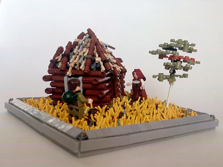LEGO MOC - Joy and Sadness of Great Victory - 'Вот мой дом родной...'
