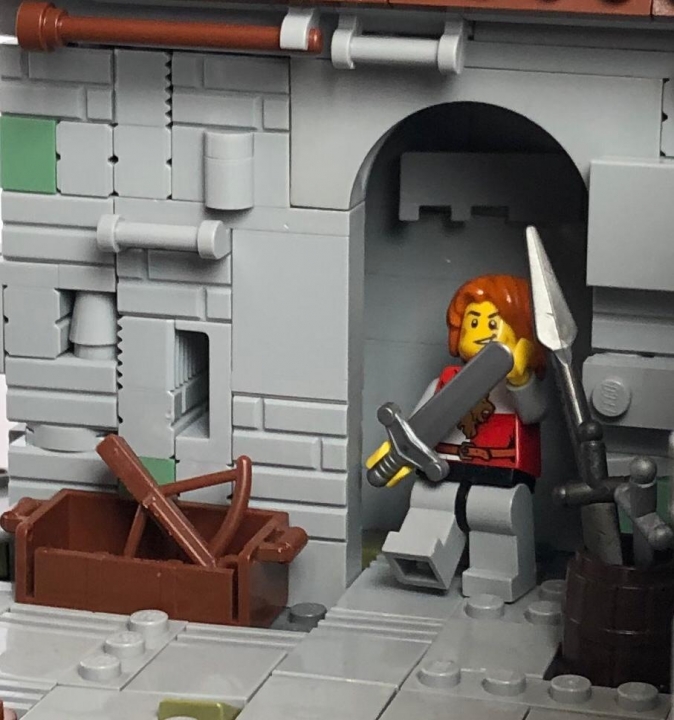 LEGO MOC - Младшая лига. Конкурс 'Средневековье'. - Внутренний двор замка