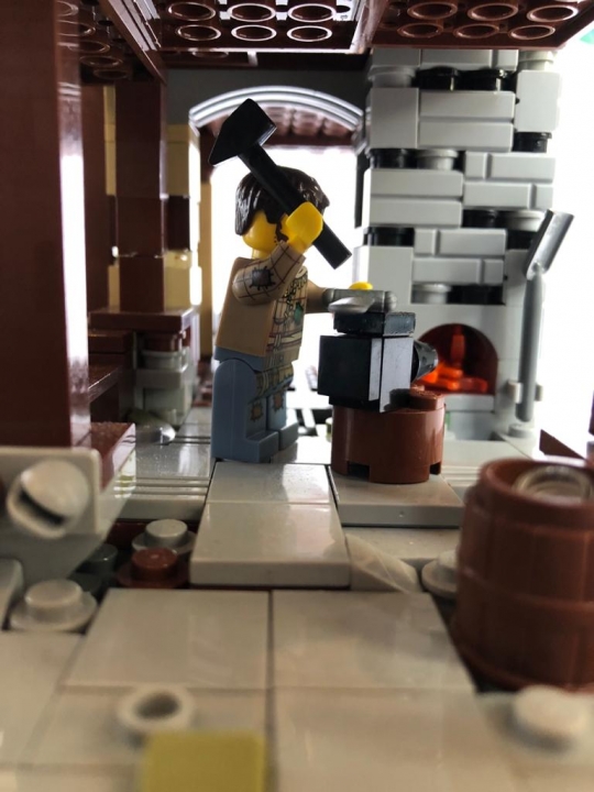 LEGO MOC - Младшая лига. Конкурс 'Средневековье'. - Внутренний двор замка