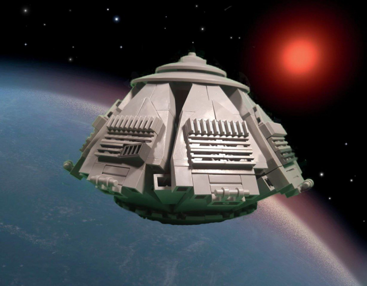 LEGO MOC - LEGO-конкурс 'Путь к звездам' - Космический корабль пришельцев: Основной вид работы