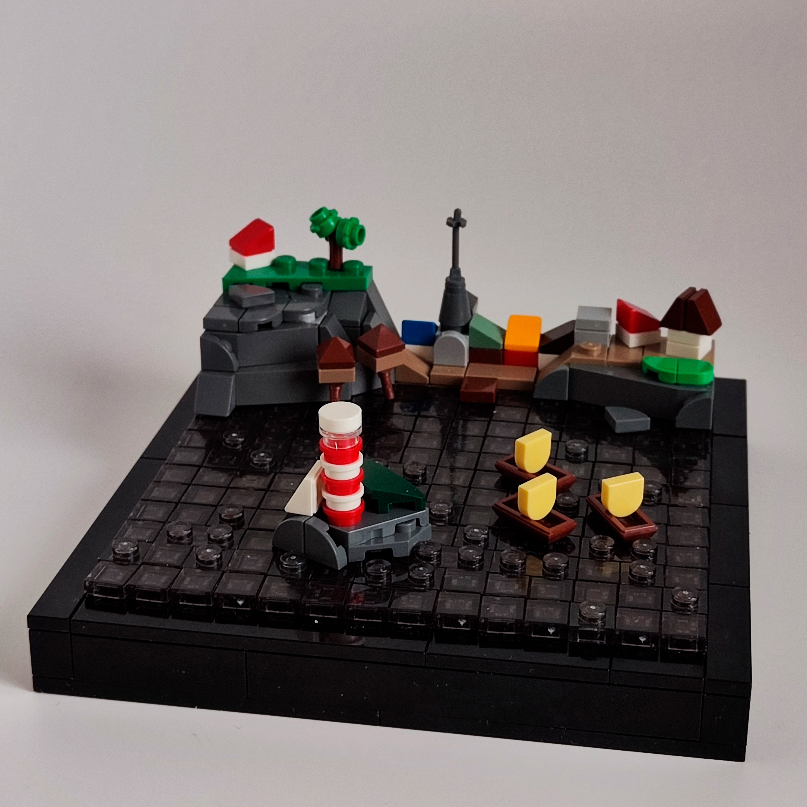 LEGO MOC - Отплытие: Самоделка построена на третий день ежегодного конкурса Vignweek 2025. Суть соревнования - целую неделю строить самоделки по заданным темам. Всего 6 этапов. 5 из них длятся ровно сутки, последний - 48 часов. Темой третьего этапа было море.