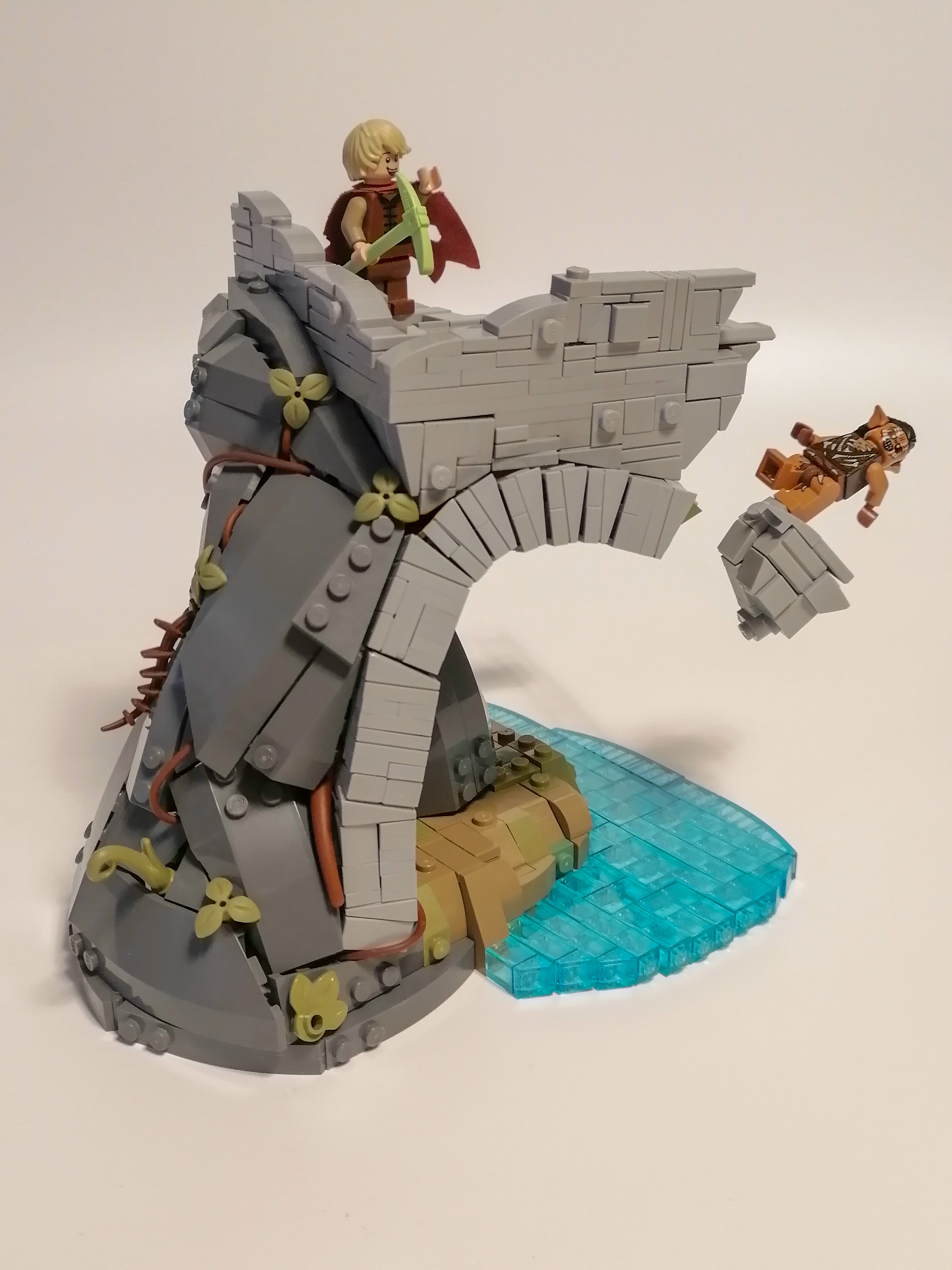 LEGO MOC - Коллаборация Õnbagan Südas: Я решил сделать дневную версию, чтобы легче было разглядеть все детали, в том числе и под мостом