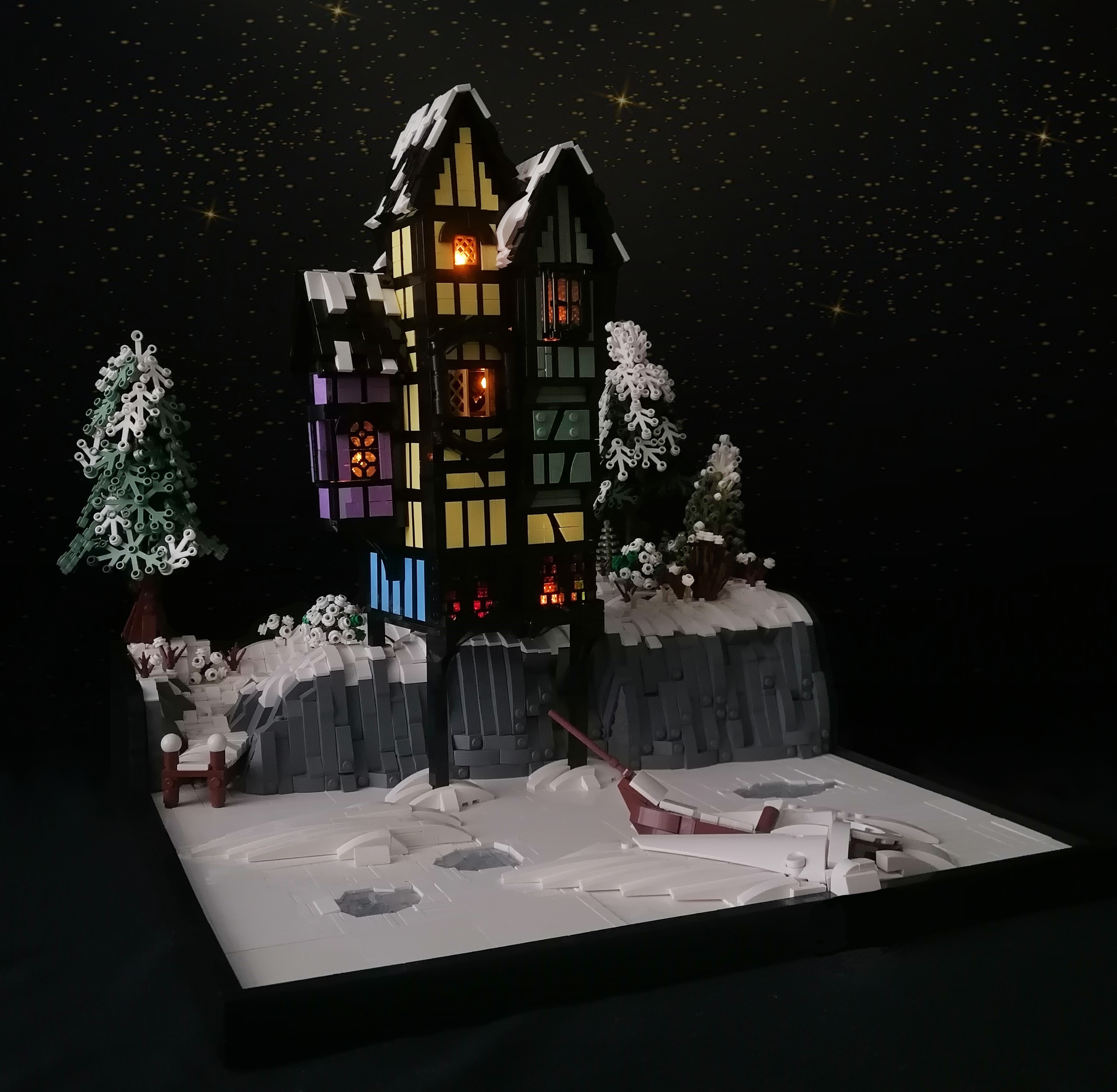 LEGO MOC - В забытом месте: Я уронил работу, как закончил фотографировать. Очень повезло, что успел) <br />
<br />